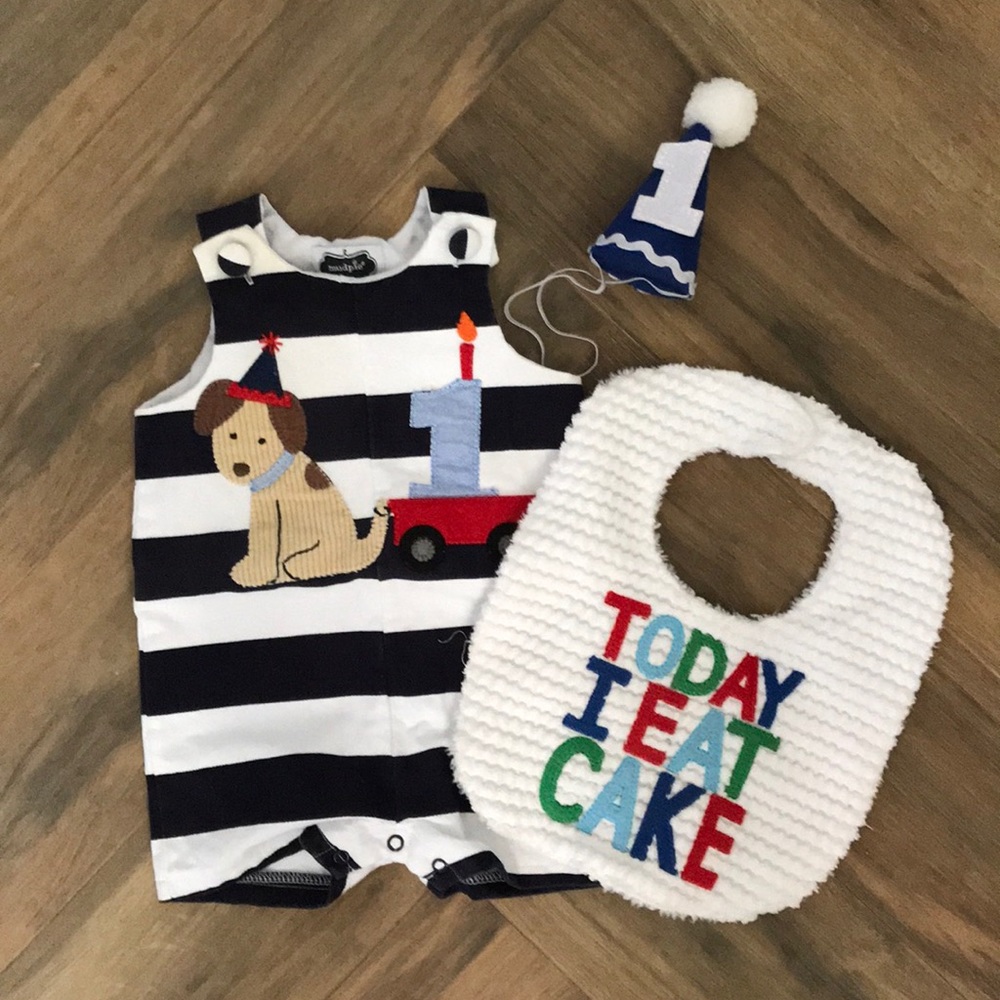 Mudpie 1st Birthday Outfit Set